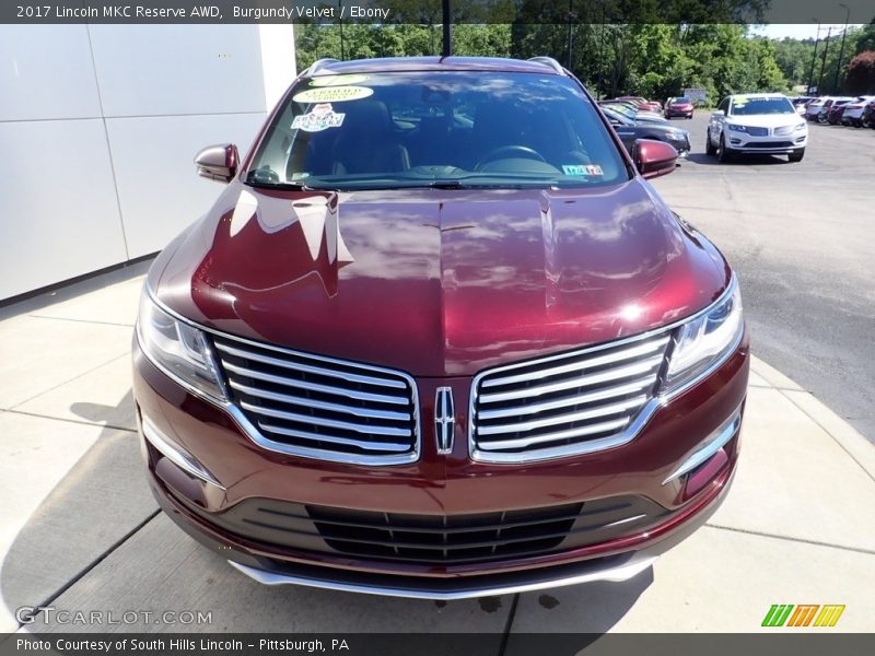 Burgundy Velvet / Ebony 2017 Lincoln MKC Reserve AWD