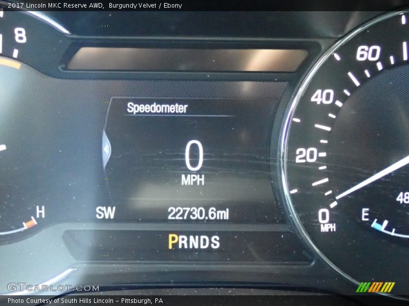 Burgundy Velvet / Ebony 2017 Lincoln MKC Reserve AWD