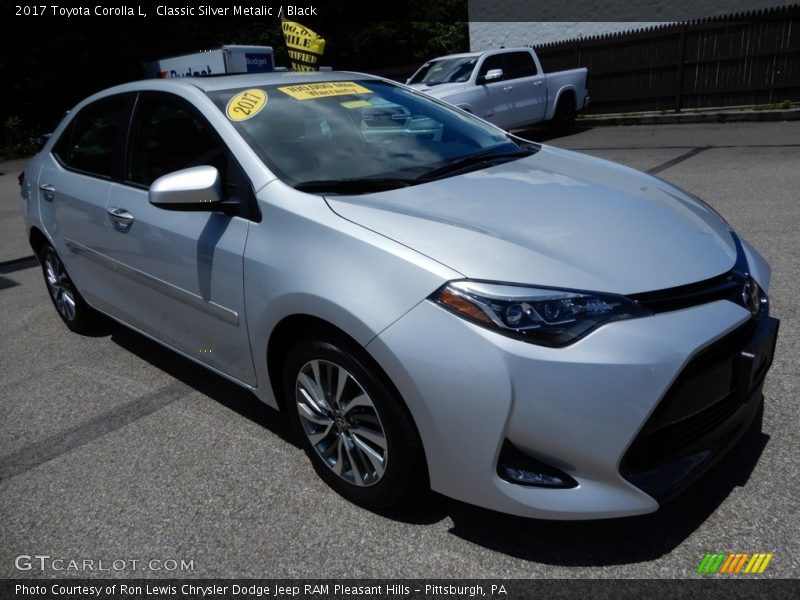 Classic Silver Metalic / Black 2017 Toyota Corolla L