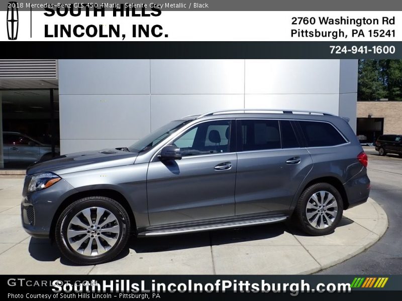 Selenite Grey Metallic / Black 2018 Mercedes-Benz GLS 450 4Matic