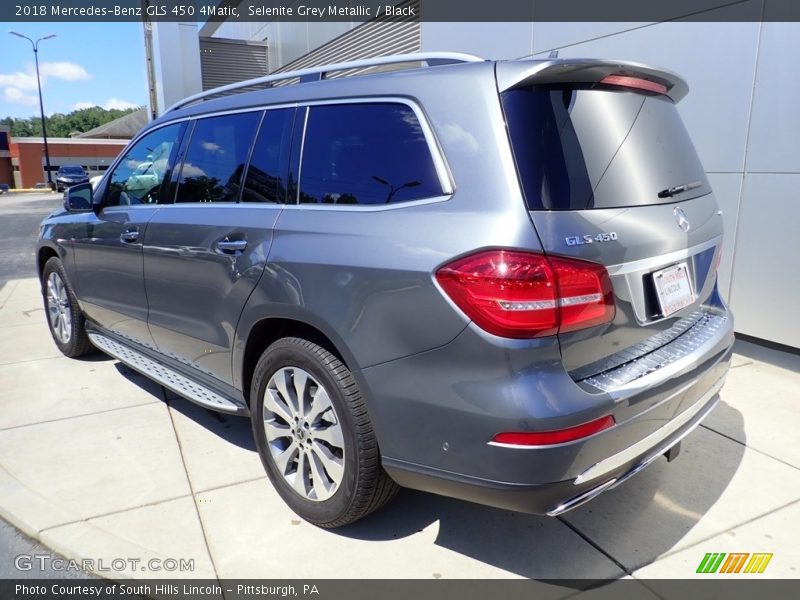 Selenite Grey Metallic / Black 2018 Mercedes-Benz GLS 450 4Matic