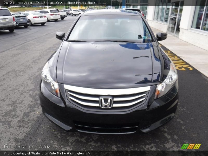 Crystal Black Pearl / Black 2012 Honda Accord EX-L Sedan