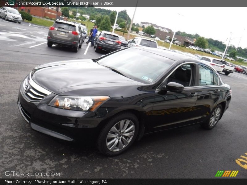 Crystal Black Pearl / Black 2012 Honda Accord EX-L Sedan