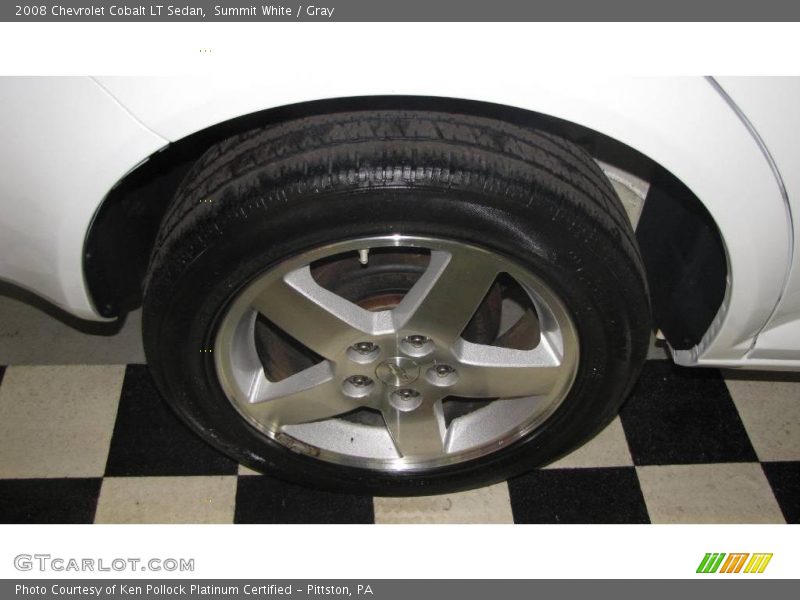 Summit White / Gray 2008 Chevrolet Cobalt LT Sedan