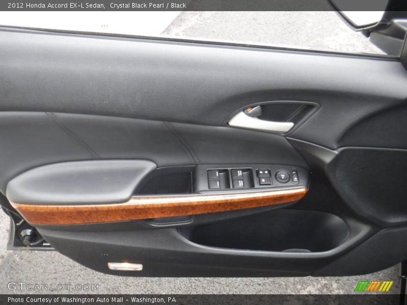 Crystal Black Pearl / Black 2012 Honda Accord EX-L Sedan