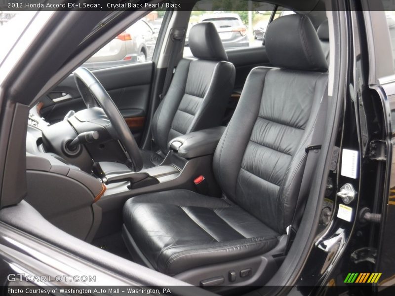 Crystal Black Pearl / Black 2012 Honda Accord EX-L Sedan