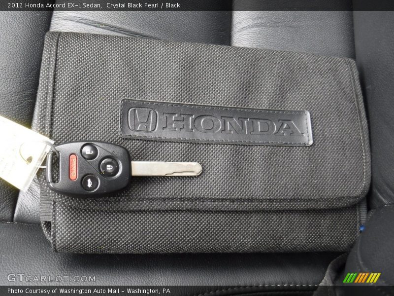 Crystal Black Pearl / Black 2012 Honda Accord EX-L Sedan