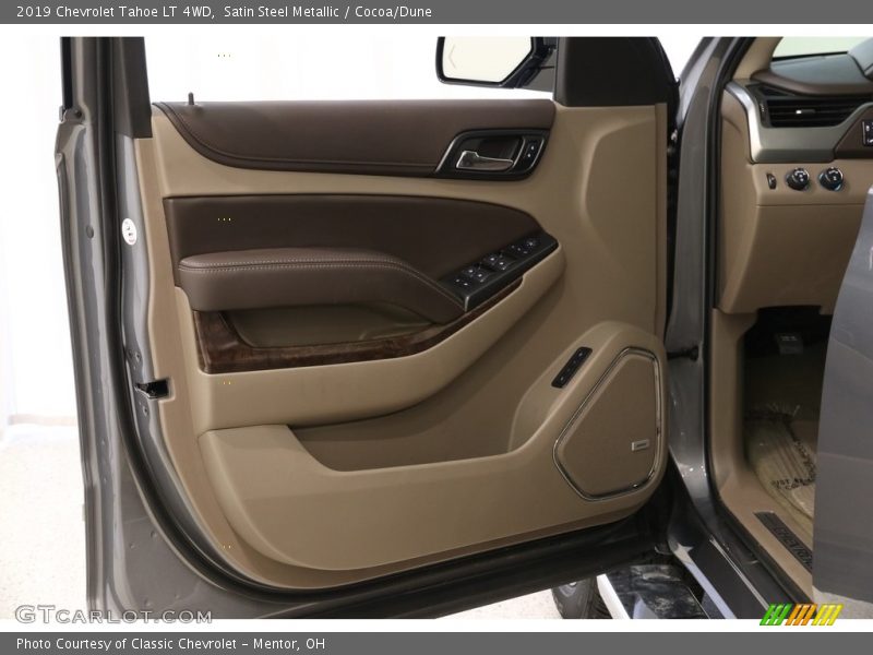 Satin Steel Metallic / Cocoa/Dune 2019 Chevrolet Tahoe LT 4WD
