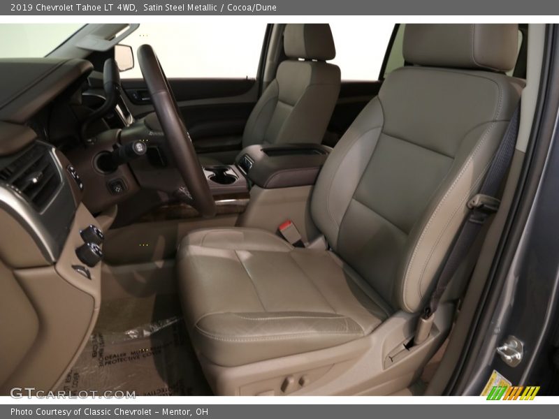 Satin Steel Metallic / Cocoa/Dune 2019 Chevrolet Tahoe LT 4WD