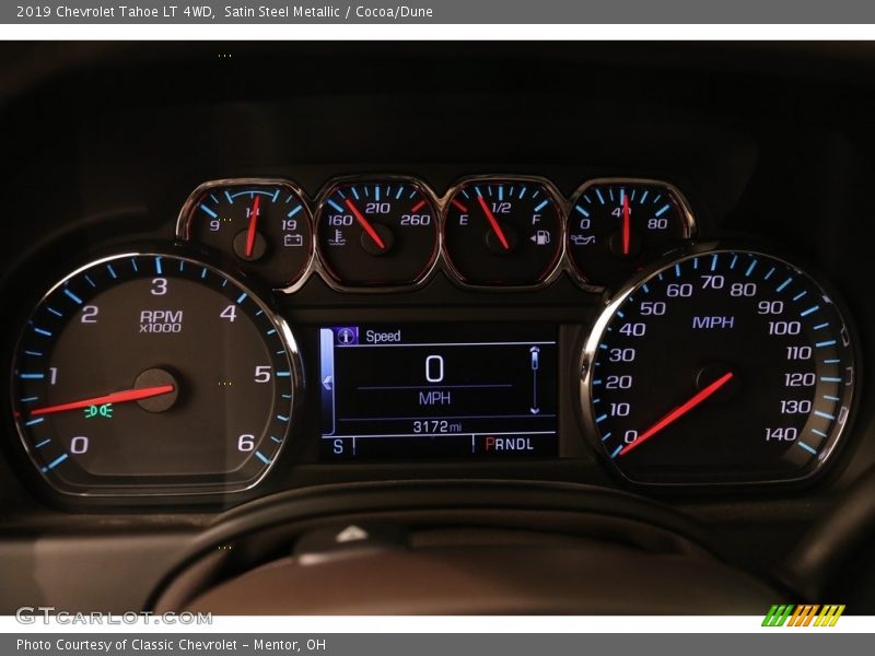 Satin Steel Metallic / Cocoa/Dune 2019 Chevrolet Tahoe LT 4WD