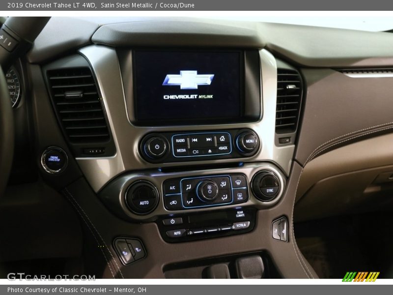Satin Steel Metallic / Cocoa/Dune 2019 Chevrolet Tahoe LT 4WD