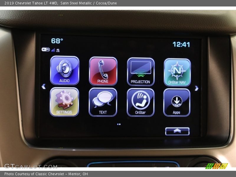 Satin Steel Metallic / Cocoa/Dune 2019 Chevrolet Tahoe LT 4WD