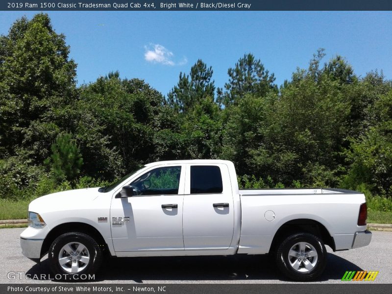 Bright White / Black/Diesel Gray 2019 Ram 1500 Classic Tradesman Quad Cab 4x4