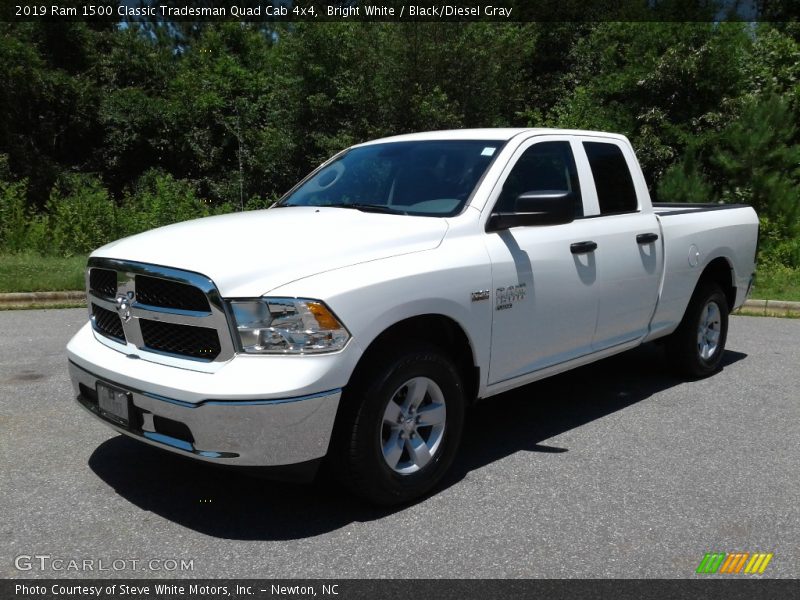 Bright White / Black/Diesel Gray 2019 Ram 1500 Classic Tradesman Quad Cab 4x4