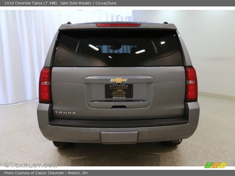 Satin Steel Metallic / Cocoa/Dune 2019 Chevrolet Tahoe LT 4WD