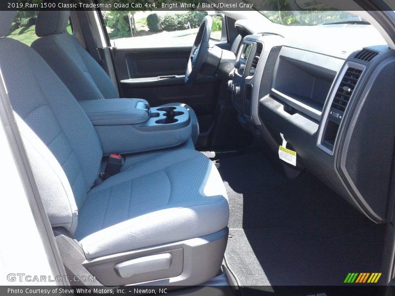 Bright White / Black/Diesel Gray 2019 Ram 1500 Classic Tradesman Quad Cab 4x4