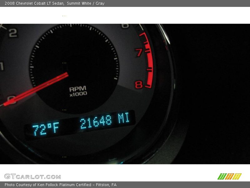 Summit White / Gray 2008 Chevrolet Cobalt LT Sedan