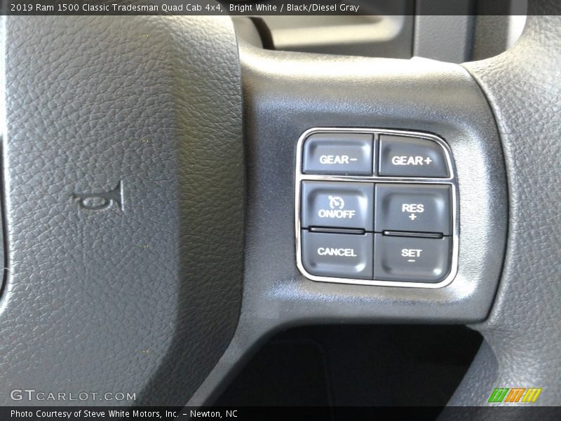 Bright White / Black/Diesel Gray 2019 Ram 1500 Classic Tradesman Quad Cab 4x4