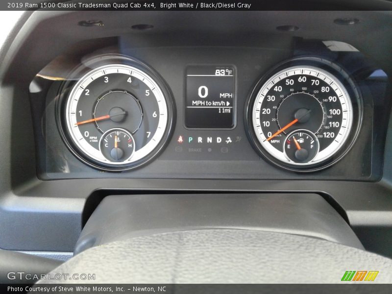 Bright White / Black/Diesel Gray 2019 Ram 1500 Classic Tradesman Quad Cab 4x4