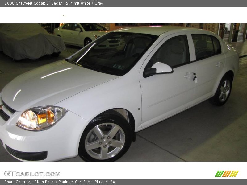 Summit White / Gray 2008 Chevrolet Cobalt LT Sedan