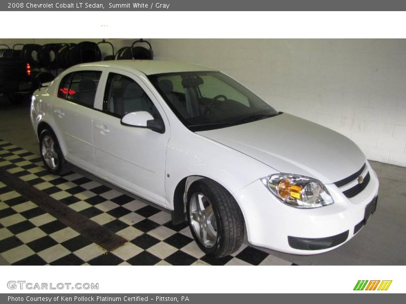 Summit White / Gray 2008 Chevrolet Cobalt LT Sedan