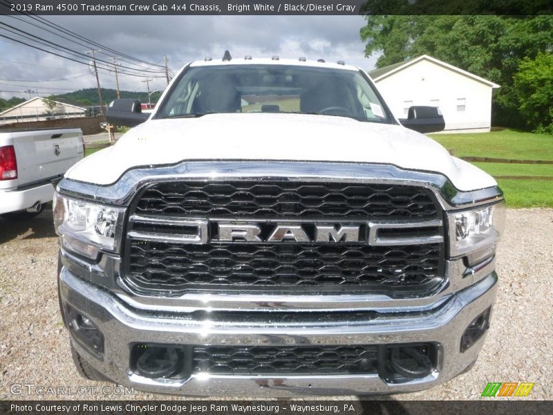 Bright White / Black/Diesel Gray 2019 Ram 4500 Tradesman Crew Cab 4x4 Chassis