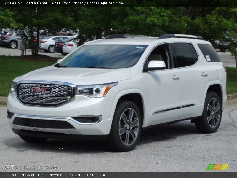 White Frost Tricoat / Cocoa/Light Ash Gray 2019 GMC Acadia Denali