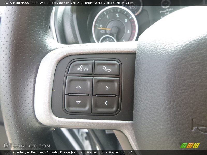 Bright White / Black/Diesel Gray 2019 Ram 4500 Tradesman Crew Cab 4x4 Chassis