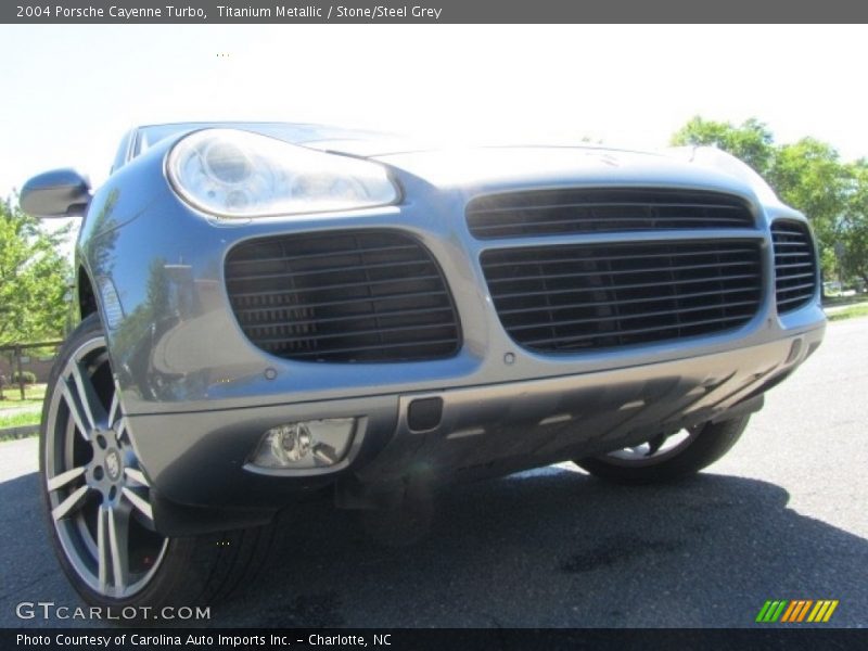 Titanium Metallic / Stone/Steel Grey 2004 Porsche Cayenne Turbo