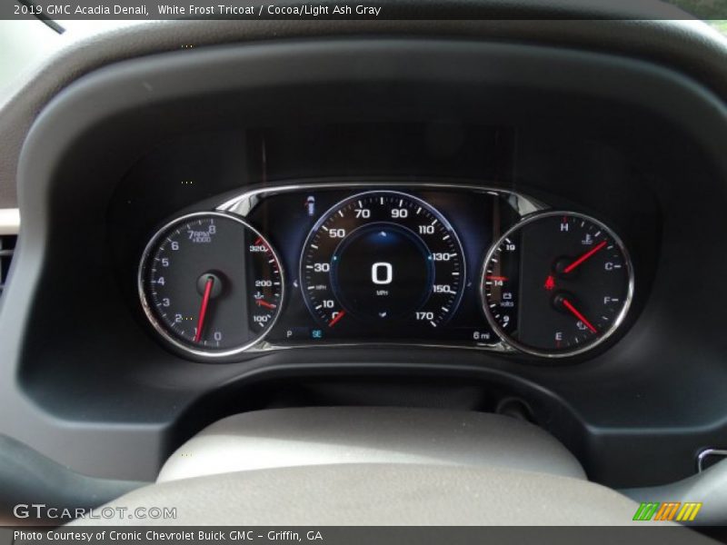 White Frost Tricoat / Cocoa/Light Ash Gray 2019 GMC Acadia Denali