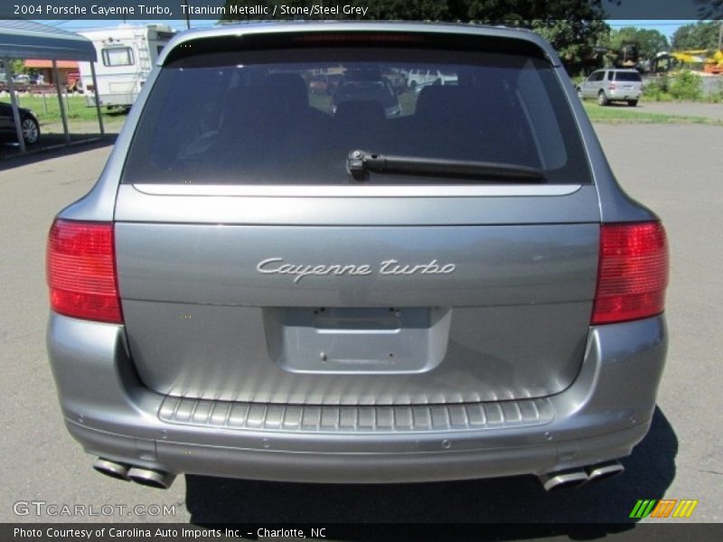 Titanium Metallic / Stone/Steel Grey 2004 Porsche Cayenne Turbo