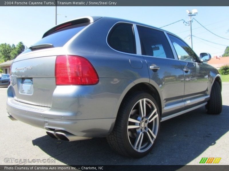 Titanium Metallic / Stone/Steel Grey 2004 Porsche Cayenne Turbo