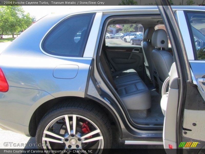 Titanium Metallic / Stone/Steel Grey 2004 Porsche Cayenne Turbo