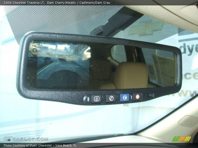 Dark Cherry Metallic / Cashmere/Dark Gray 2009 Chevrolet Traverse LT