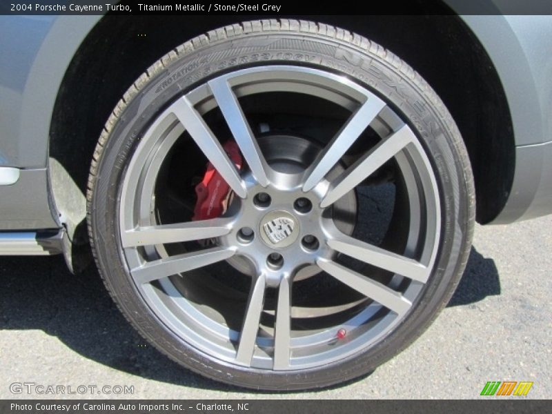 Titanium Metallic / Stone/Steel Grey 2004 Porsche Cayenne Turbo