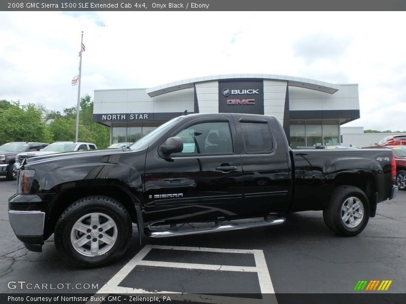 Onyx Black / Ebony 2008 GMC Sierra 1500 SLE Extended Cab 4x4