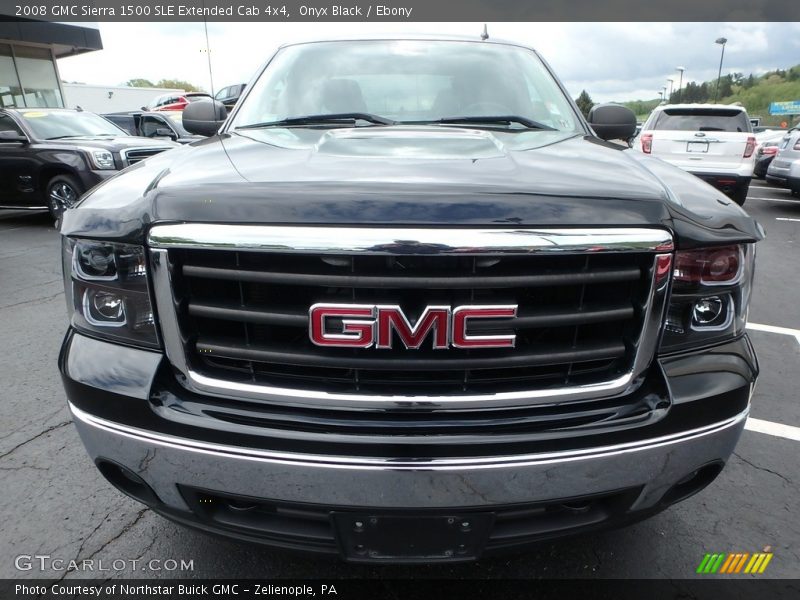 Onyx Black / Ebony 2008 GMC Sierra 1500 SLE Extended Cab 4x4