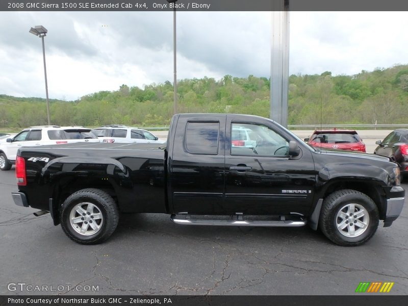 Onyx Black / Ebony 2008 GMC Sierra 1500 SLE Extended Cab 4x4