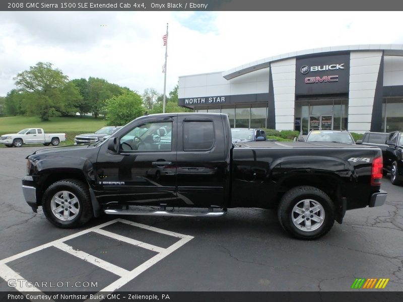 Onyx Black / Ebony 2008 GMC Sierra 1500 SLE Extended Cab 4x4