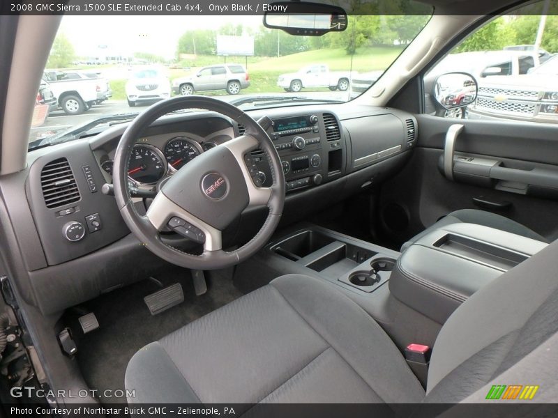 Onyx Black / Ebony 2008 GMC Sierra 1500 SLE Extended Cab 4x4