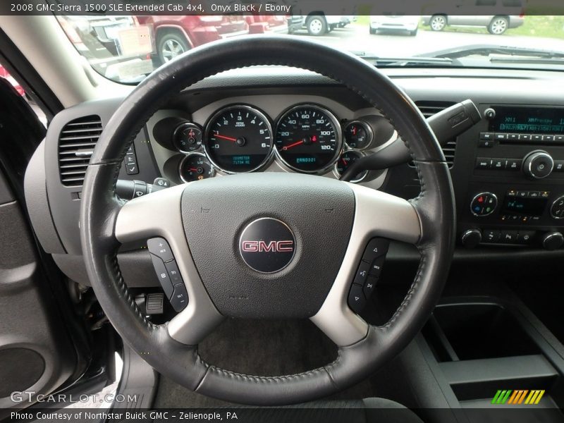 Onyx Black / Ebony 2008 GMC Sierra 1500 SLE Extended Cab 4x4