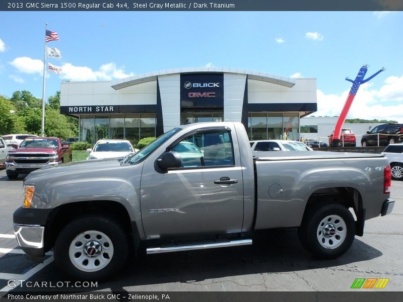 Steel Gray Metallic / Dark Titanium 2013 GMC Sierra 1500 Regular Cab 4x4