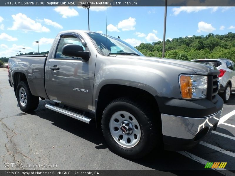 Steel Gray Metallic / Dark Titanium 2013 GMC Sierra 1500 Regular Cab 4x4