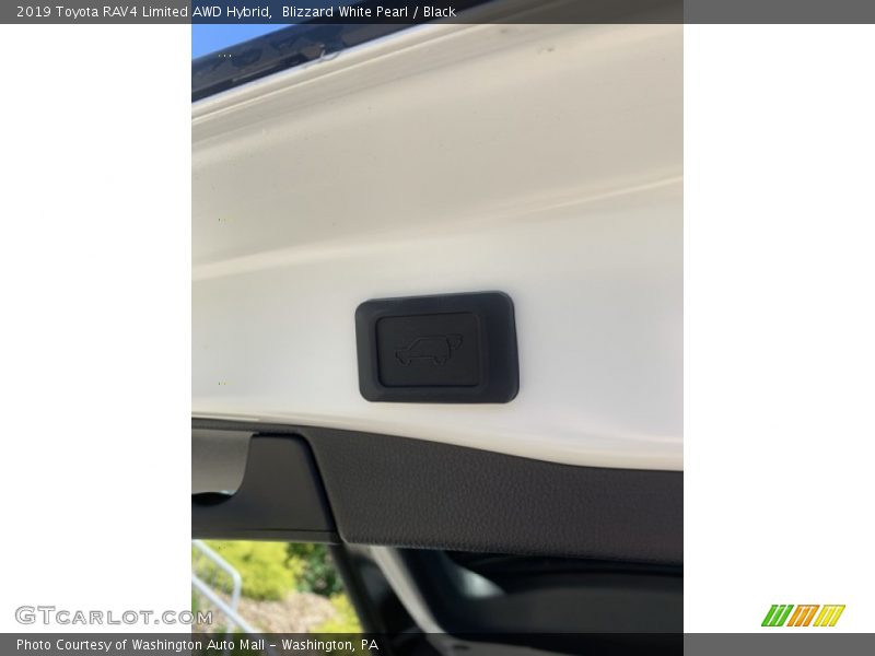 Blizzard White Pearl / Black 2019 Toyota RAV4 Limited AWD Hybrid