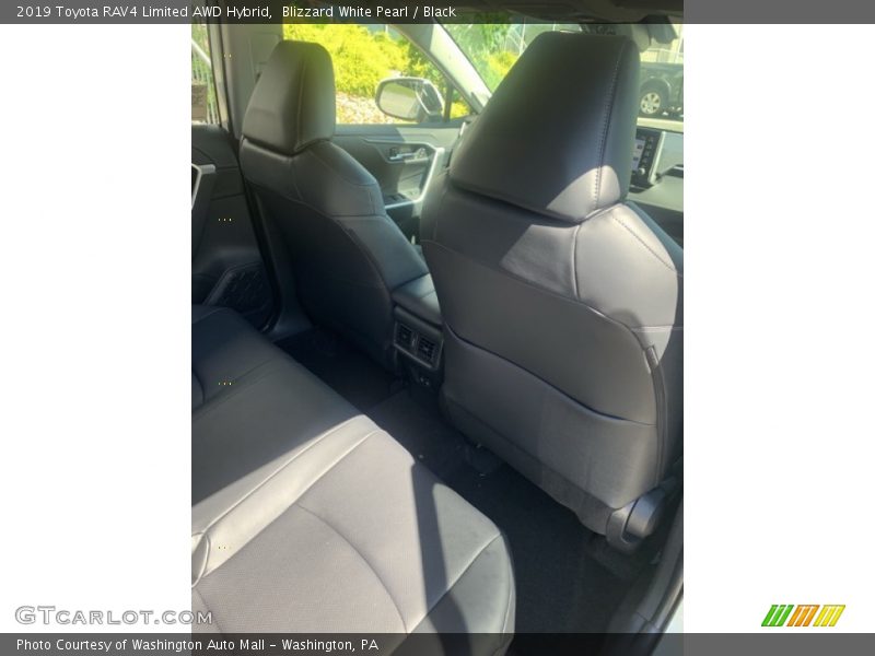 Blizzard White Pearl / Black 2019 Toyota RAV4 Limited AWD Hybrid