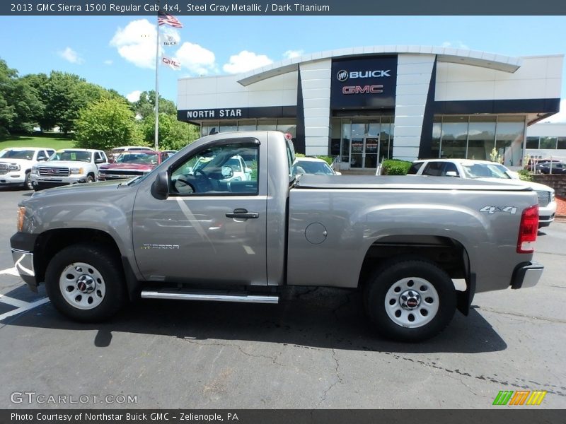 Steel Gray Metallic / Dark Titanium 2013 GMC Sierra 1500 Regular Cab 4x4