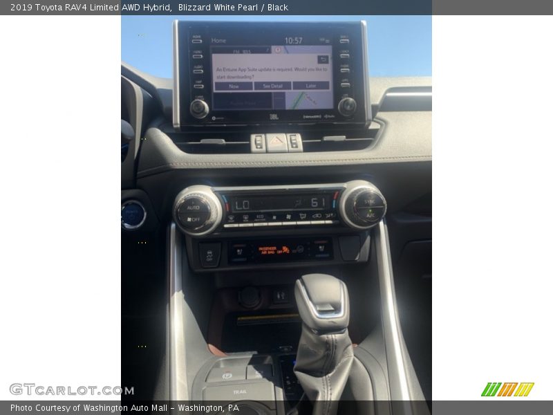 Blizzard White Pearl / Black 2019 Toyota RAV4 Limited AWD Hybrid