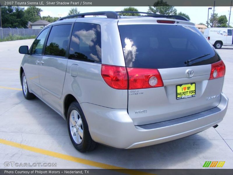 Silver Shadow Pearl / Stone 2007 Toyota Sienna LE