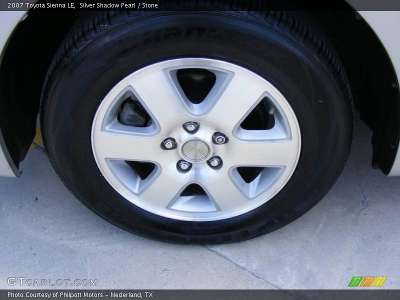 Silver Shadow Pearl / Stone 2007 Toyota Sienna LE