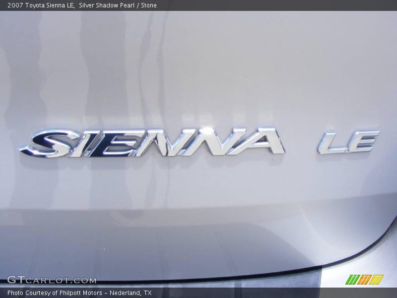 Silver Shadow Pearl / Stone 2007 Toyota Sienna LE